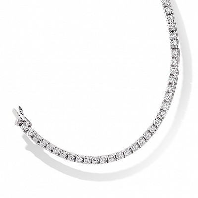 Round Brilliant Cut Diamond Bracelet