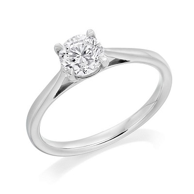 Round Brilliant Cut Diamond Solitaire Ring